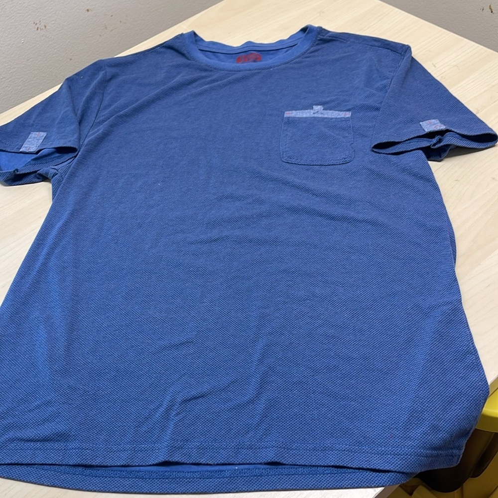 Blue Crew Neck Short Sleeve Tee